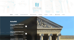 Desktop Screenshot of coutelieravocats.fr